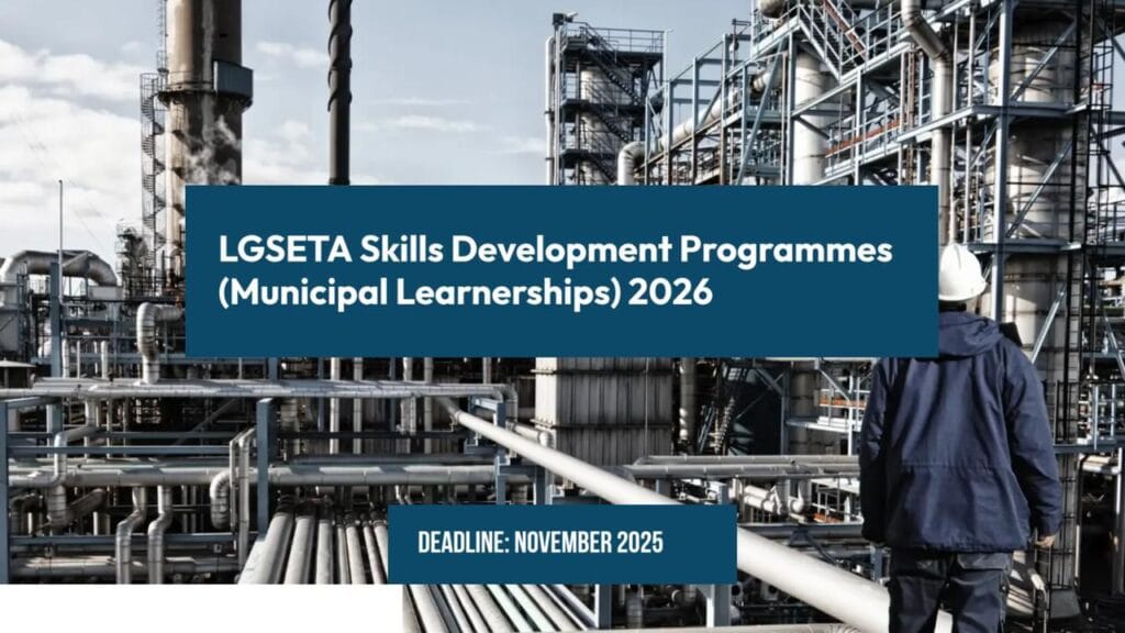 LGSETA Skills Development Programmes (Municipal Learnerships) 2026