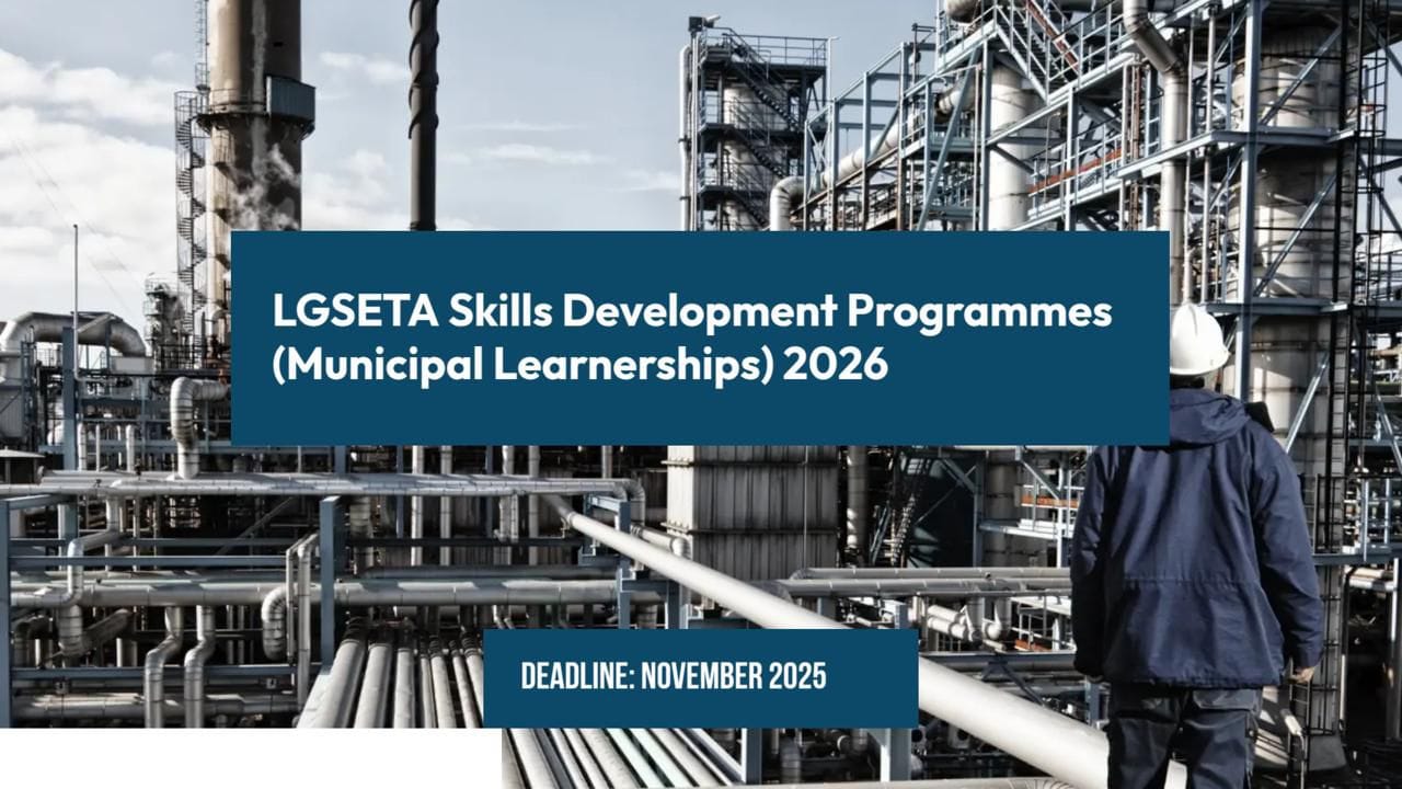 LGSETA Skills Development Programmes (Municipal Learnerships) 2026