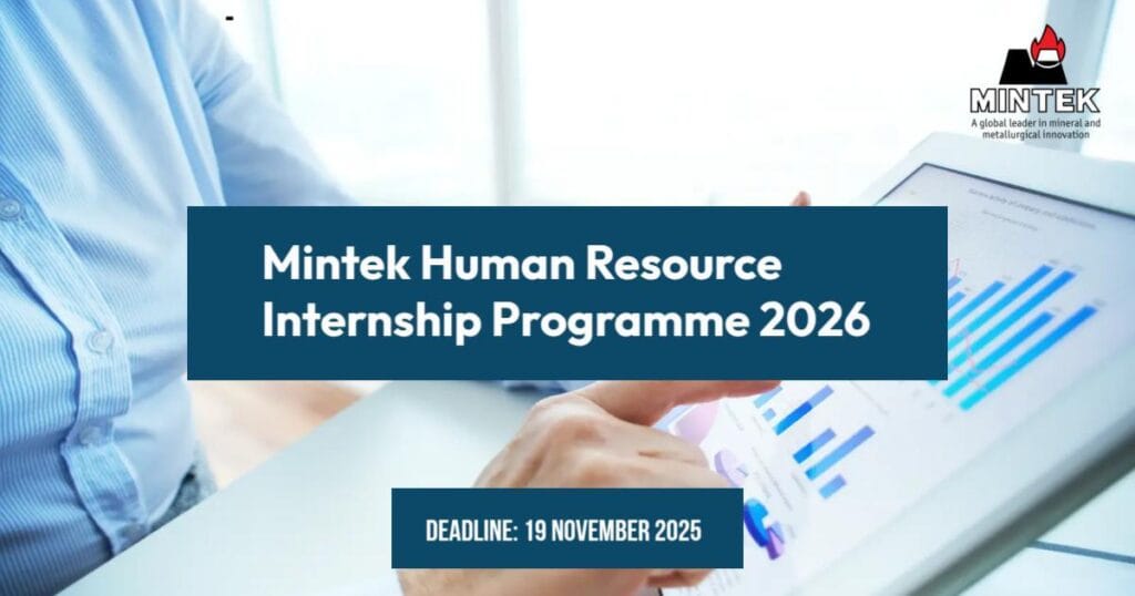 Mintek Human Resource Internship Programme 2026